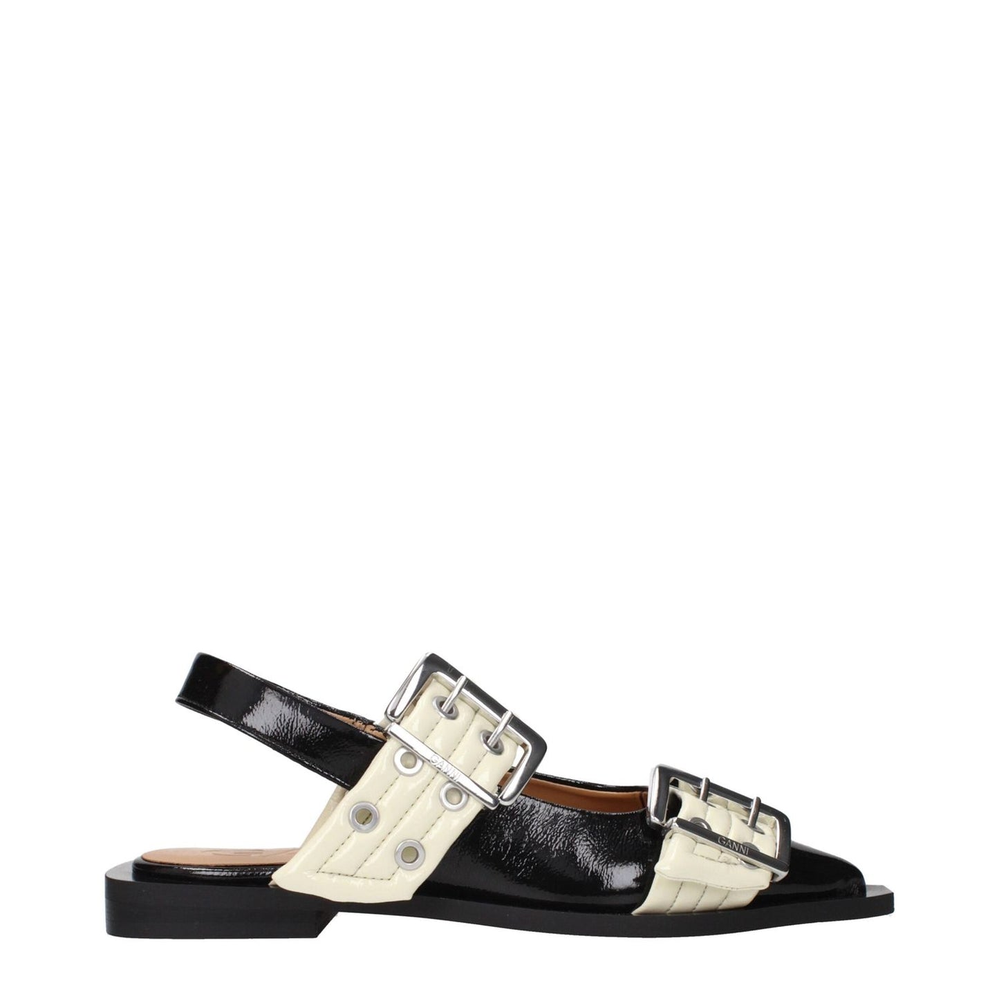 Ganni Black Polyethylene Sandals