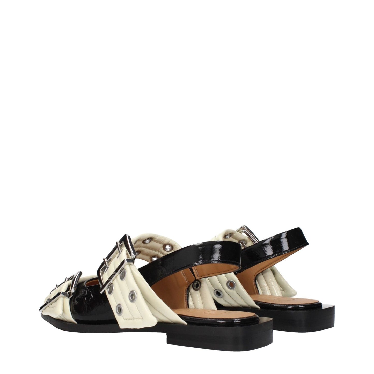 Ganni Black Polyethylene Sandals