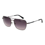 Gant Gray Men Sunglass with polarized green lenses and full-rim metal frame, providing 100% UVA & UVB protection, ideal for men.