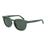 Gant Green Men Sunglass with round plastic frame and full-rim style, featuring 100% UVA & UVB protection and green lenses.
