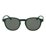 Gant Green Men Sunglass with round green lenses and full-rim plastic frame, offering 100% UVA & UVB protection.