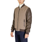 Gianni Lupo Brown Polyester Jackets & Coat for men, fall/winter collection, 60% polyester, 40% wool, stylish and elegant look