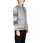 Gianni Lupo Gray Polyamide Sleveless Jacket for men in fall/winter collection, 100% polyamide, front view on model.