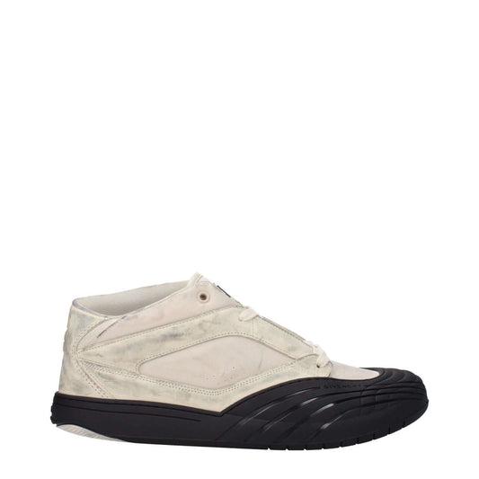 Alt Tag: Givenchy Beige Fabric Chunky Sneakers with vintage and aged effect, front and back logo detail, and lace-up closure.