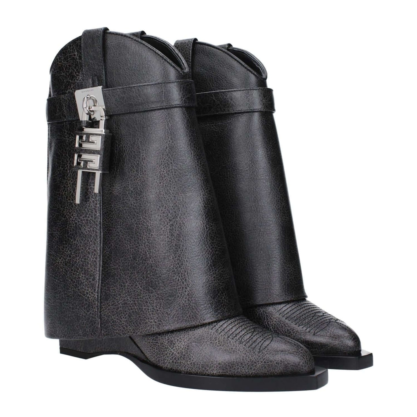 Givenchy Black Leather Ankle Boots