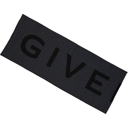 Givenchy Gray Virgin Wool Scarf