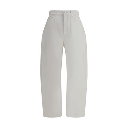 Givenchy White Cotton Jeans Denim with a rounded silhouette and classic five-pocket design, perfect for bold, everyday style.