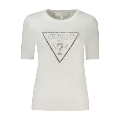 Guess Jeans Bianco Viscosa Women Sweater