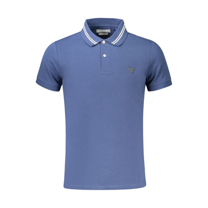 Guess Jeans Blue Cotton Men's Polo Shirt