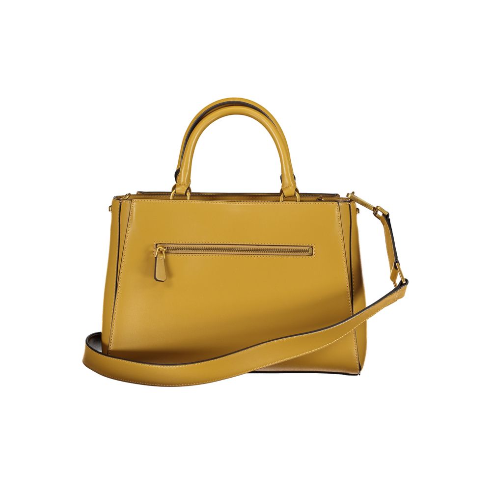 Front view with bag zipped and handles upright.