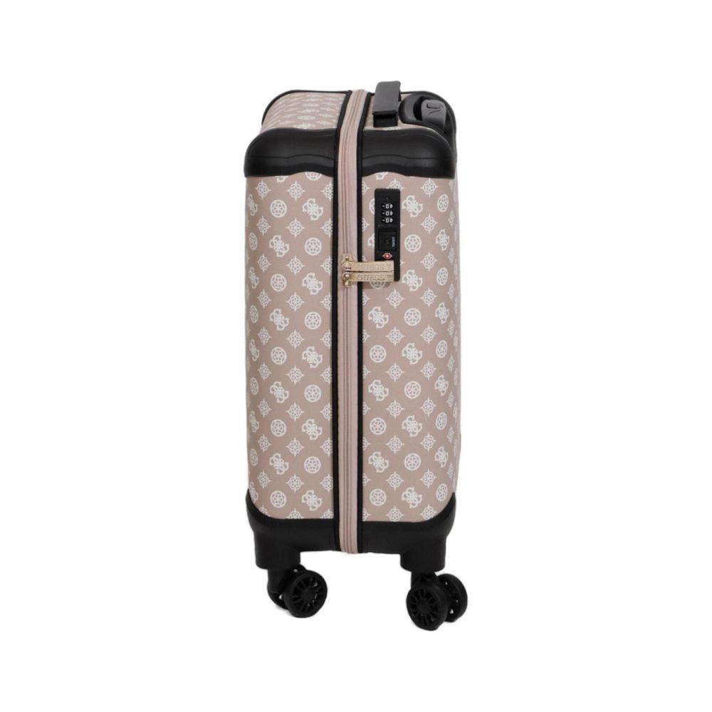 Front view with bag zipped and handles upright.