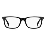 HUGO BOSS MOD. BOSS 1573 gent glasses, black rectangular frames for men, stylish eyeglasses front view