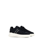 Hogan Pre Hogan H580 black/white leather sneakers with lace-up fastening and logo-embellished side panels