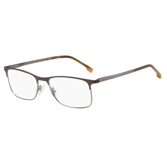 Hugo Boss Black And White Metal Glasses (Frames) with metal frame, model BOSS-1186-1OT, size 56/18/145 mm.