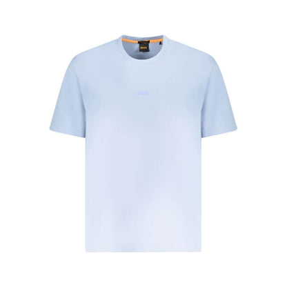 Hugo Boss Blue Cotton Men T-Shirt