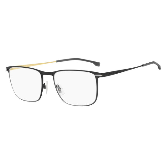 Hugo Boss Gold Metal Glasses (Frames) for men, BOSS-1246-0NZ, black metal frame, lens 56mm bridge 19mm temple 150mm, MTGD BLCK color