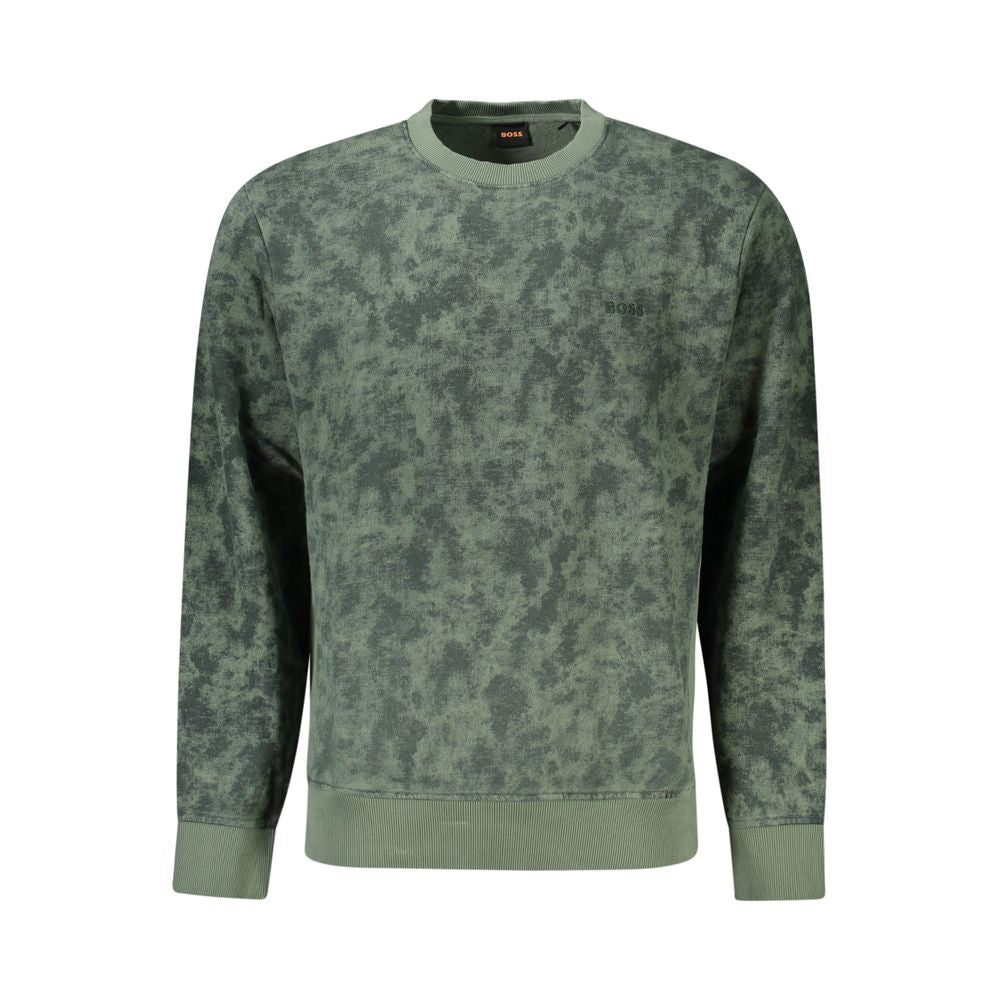 Hugo Boss Verde Cotton Men Sweatshirt