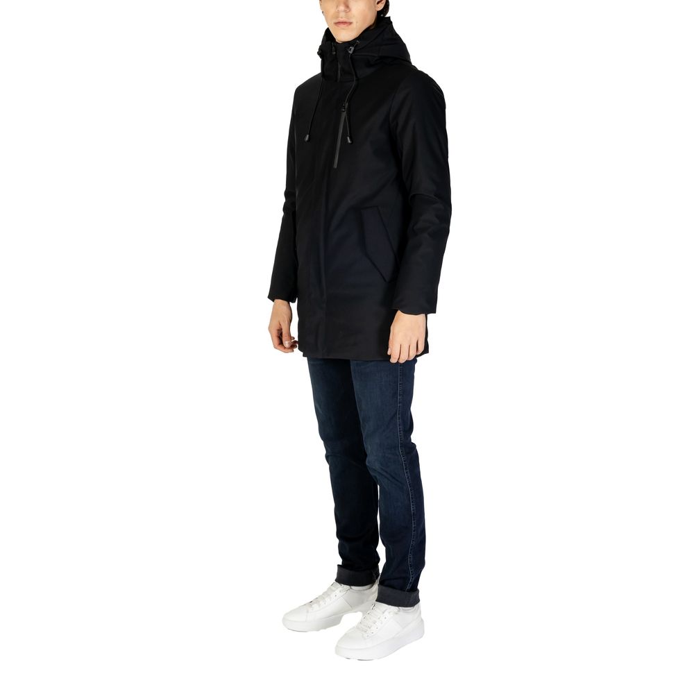 Hydra Clothing Black Nylon Jackets & Coat for men, fall/winter collection, composed of 78% nylon and 22% polyester.