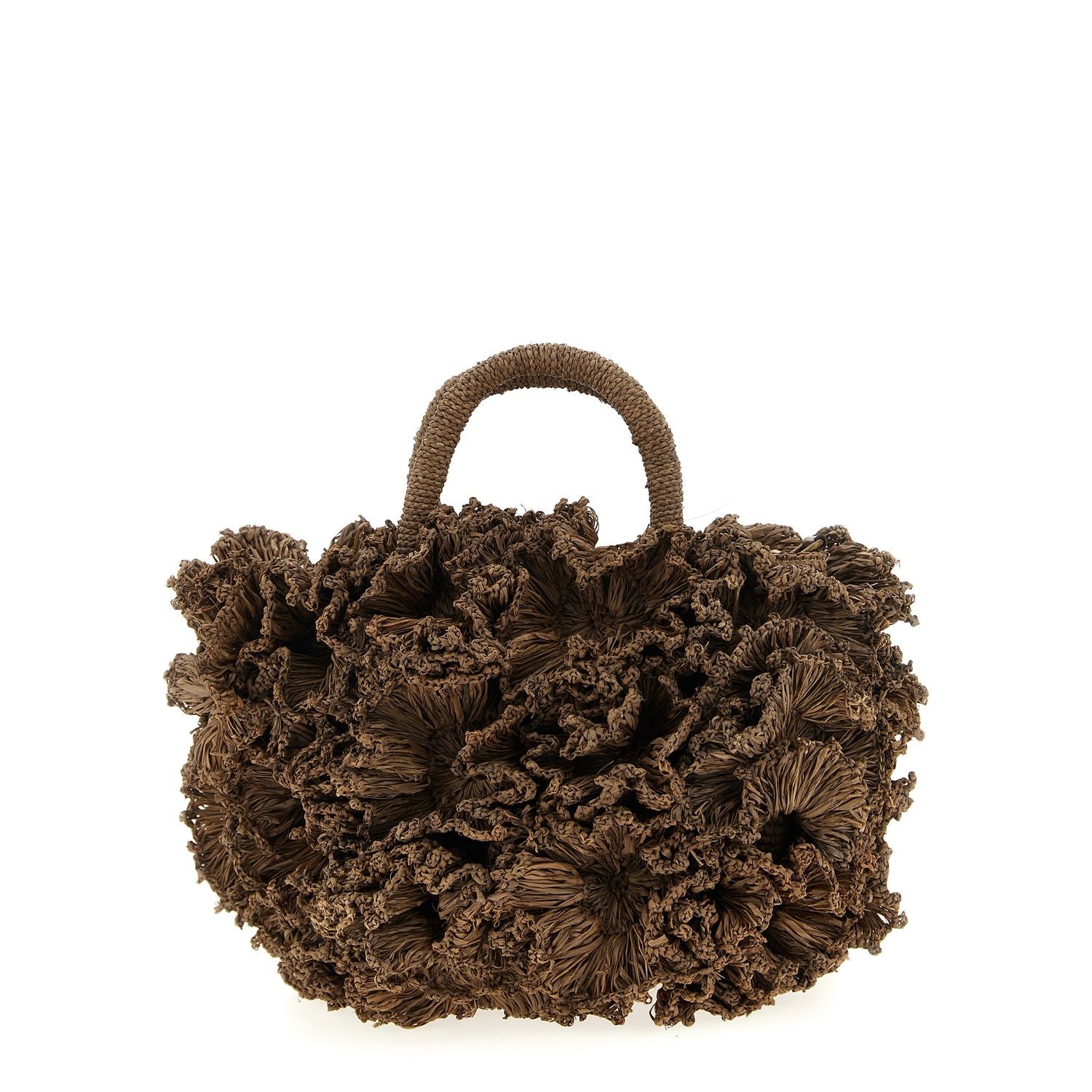 Ibeliv Brown Raffia Handbag