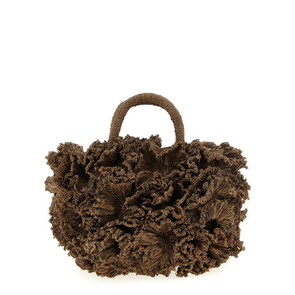 Ibeliv Brown Raffia Handbag