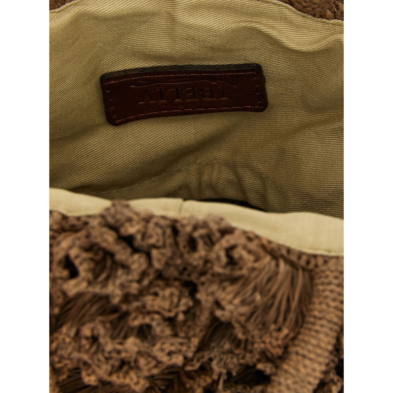 Ibeliv Brown Raffia Handbag
