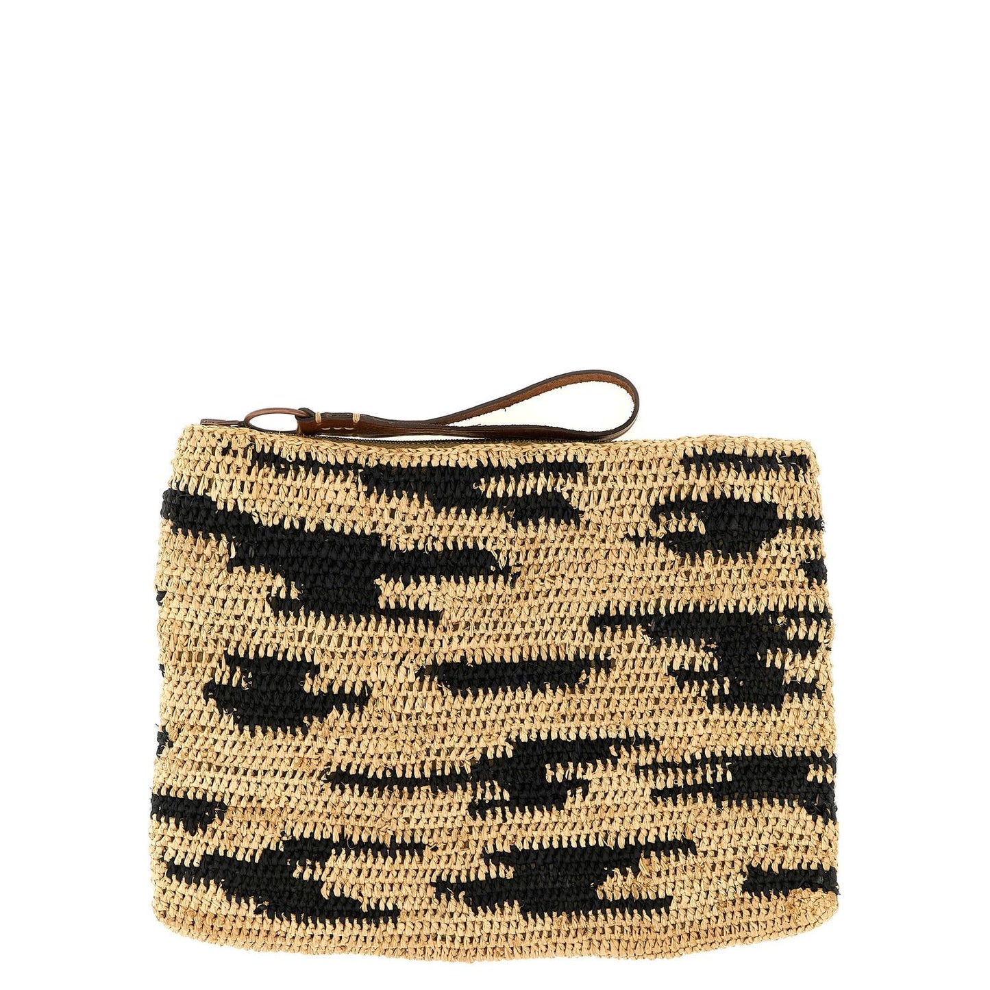 Ibeliv Multicolor Raffia Clutch Bag