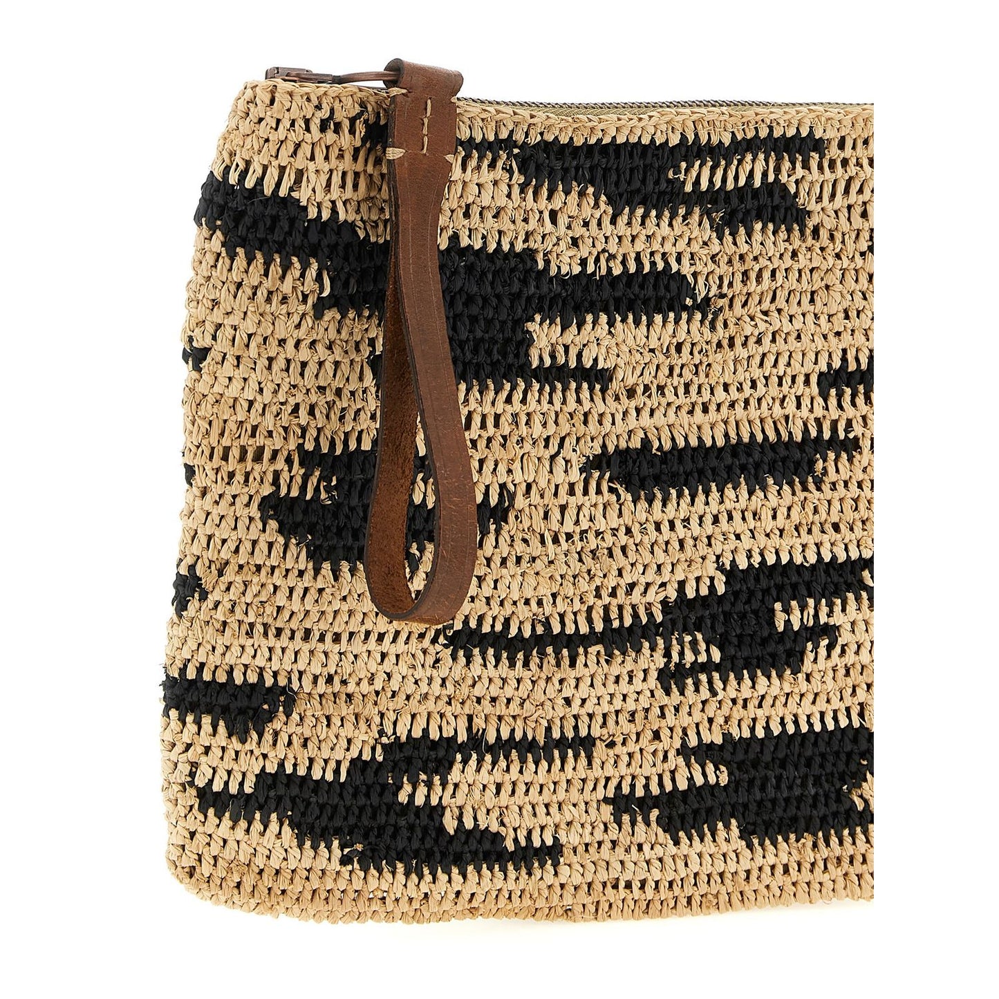 Ibeliv Multicolor Raffia Clutch Bag