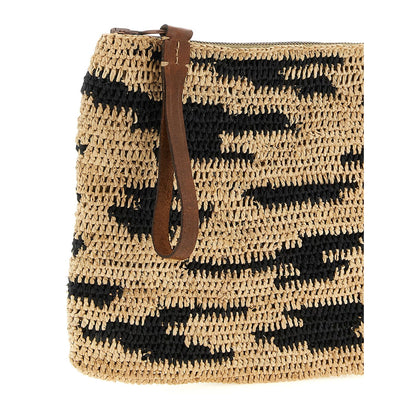 Ibeliv Multicolor Raffia Clutch Bag