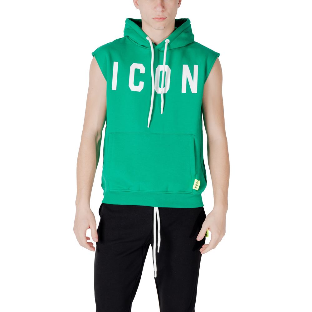 Icon Green Cotton Hoodie
