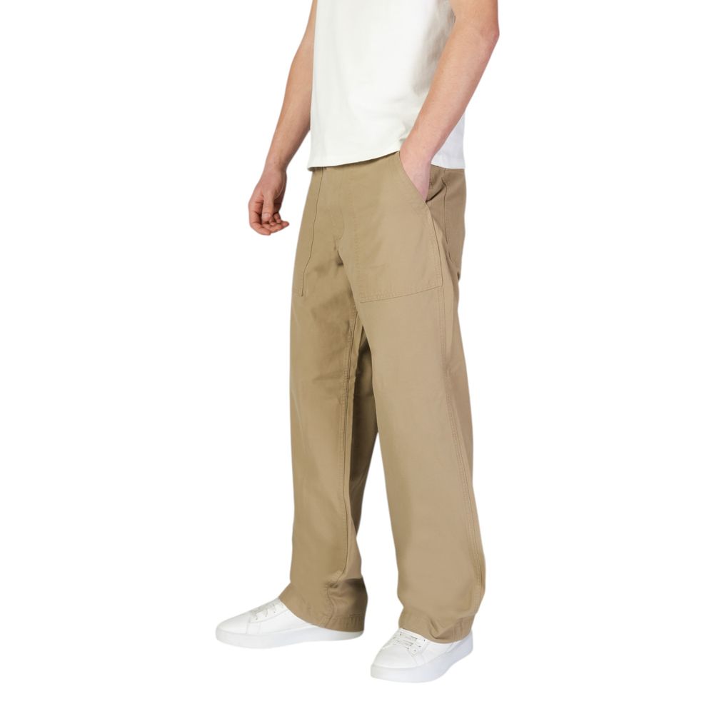 Jack Jones Beige Cotton Casual Pants