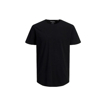 Jack Jones Black Organic Cotton Sportswear short-sleeved t-shirt, regular fit, crew neck, made from 100% organic cotton, model 12182498