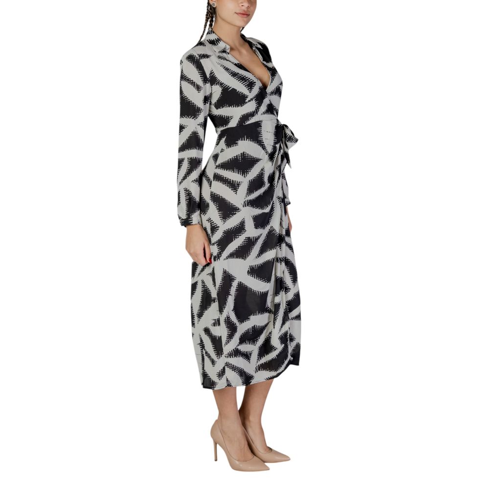 Jacqueline De Yong Black Recycled Polyester Long Dress