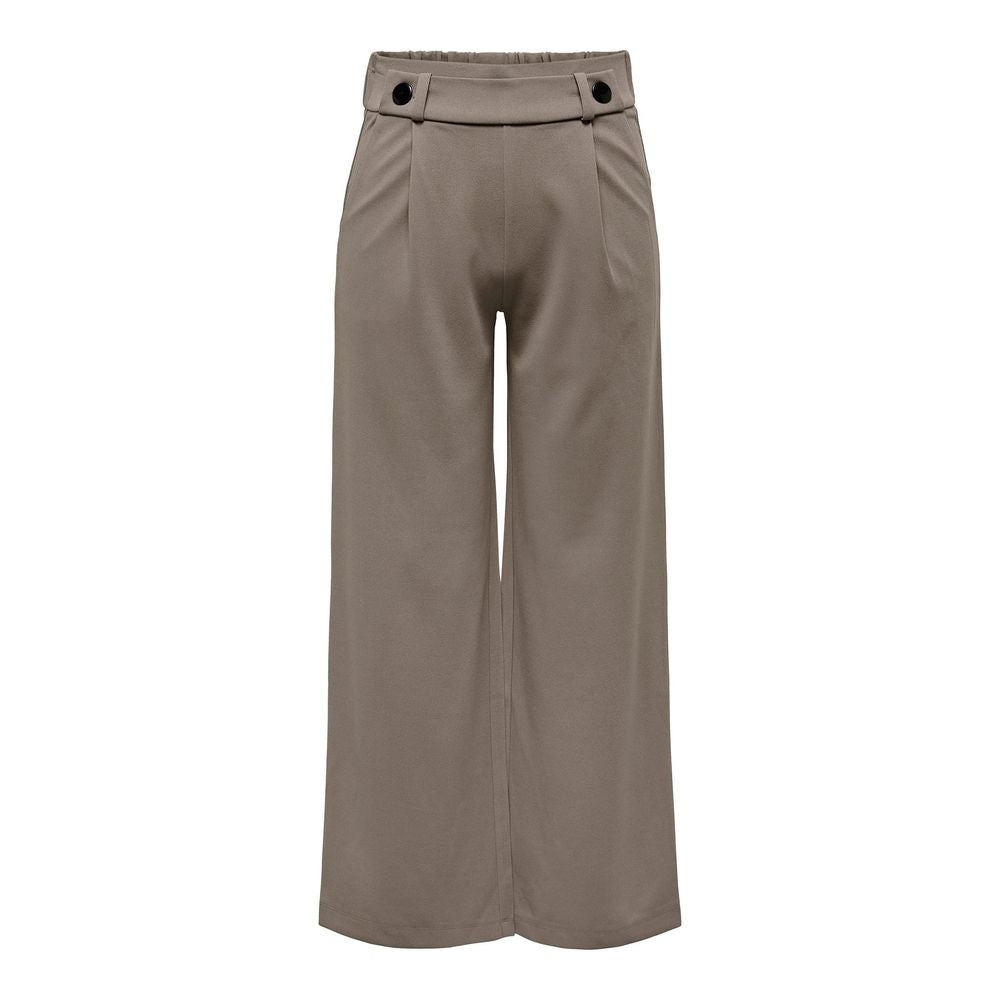 Jacqueline De Yong Brown Polyester Pant