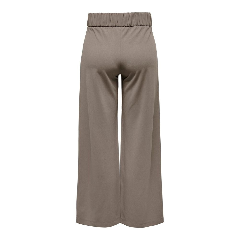 Jacqueline De Yong Brown Polyester Pant