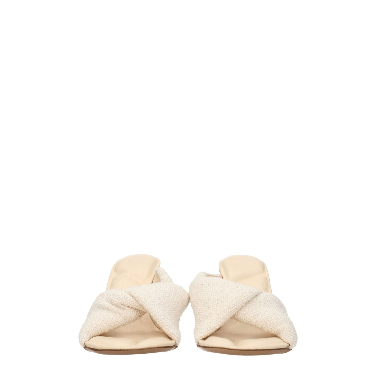Jacquemus Beige Fabric Stiletto Heel Sandals