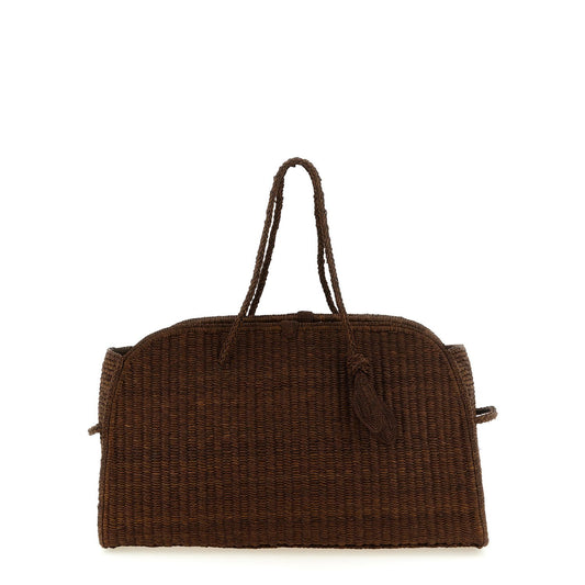 Jacquemus Brown Raffia Tote Bag