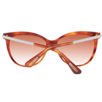 Jimmy Choo Brown Women Sunglass with gradient orange lenses and full-rim cat eye style, offering 100% UVA & UVB protection.