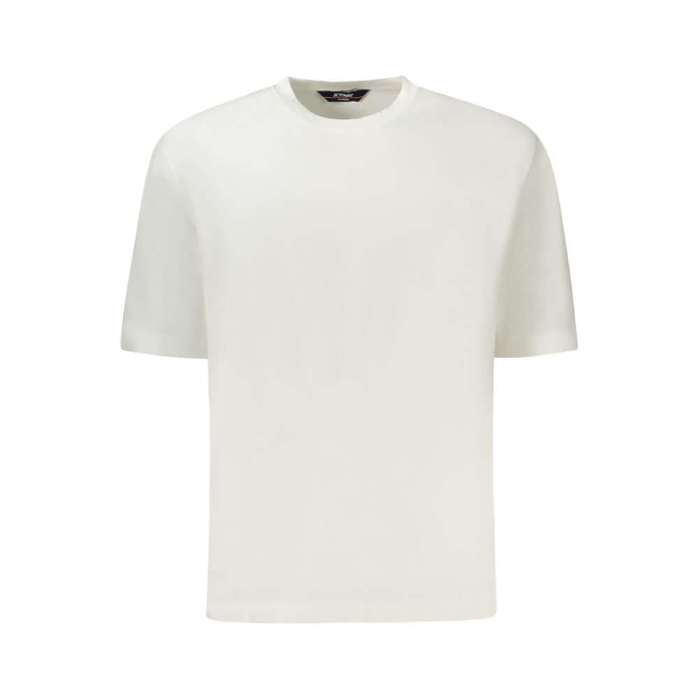 K-WAY White Cotton Sweater short-sleeved crew neck t-shirt with logo detail