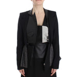 KAALE SUKTAE Black Short Blazer Coat Biker Jacket with elegant details and zip closure