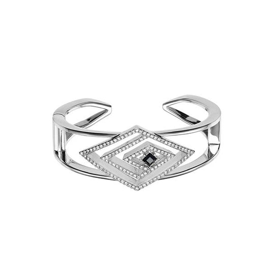KARL LAGERFELD JEWELS JEWELRY Mod. 5483666 diamond-shaped silver bracelet