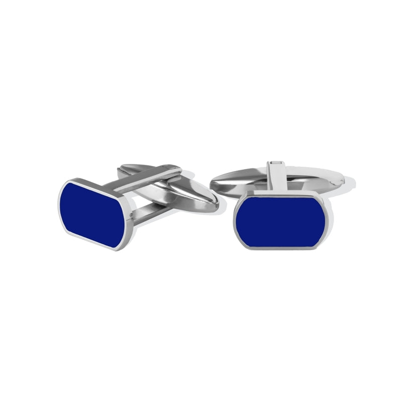 LIU-JO Mod. MLJ599 cufflinks from Liu-Jo Jewels New Collection, featuring elegant silver and blue design.