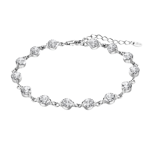 LOTUS JEWELS JEWELRY Mod. LP1788-2/1 silver bracelet with sparkling stones