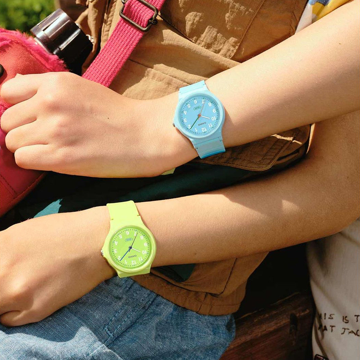 CASIO TIMELESS COLLECTION Mod. POP - BIO RESIN STRAP - LIGHT BLUE WATCHES