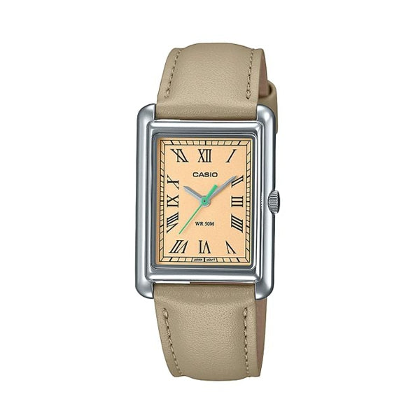 CASIO COLLECTION Mod. LADY TANK. LEATHER - CREAM WATCHES
