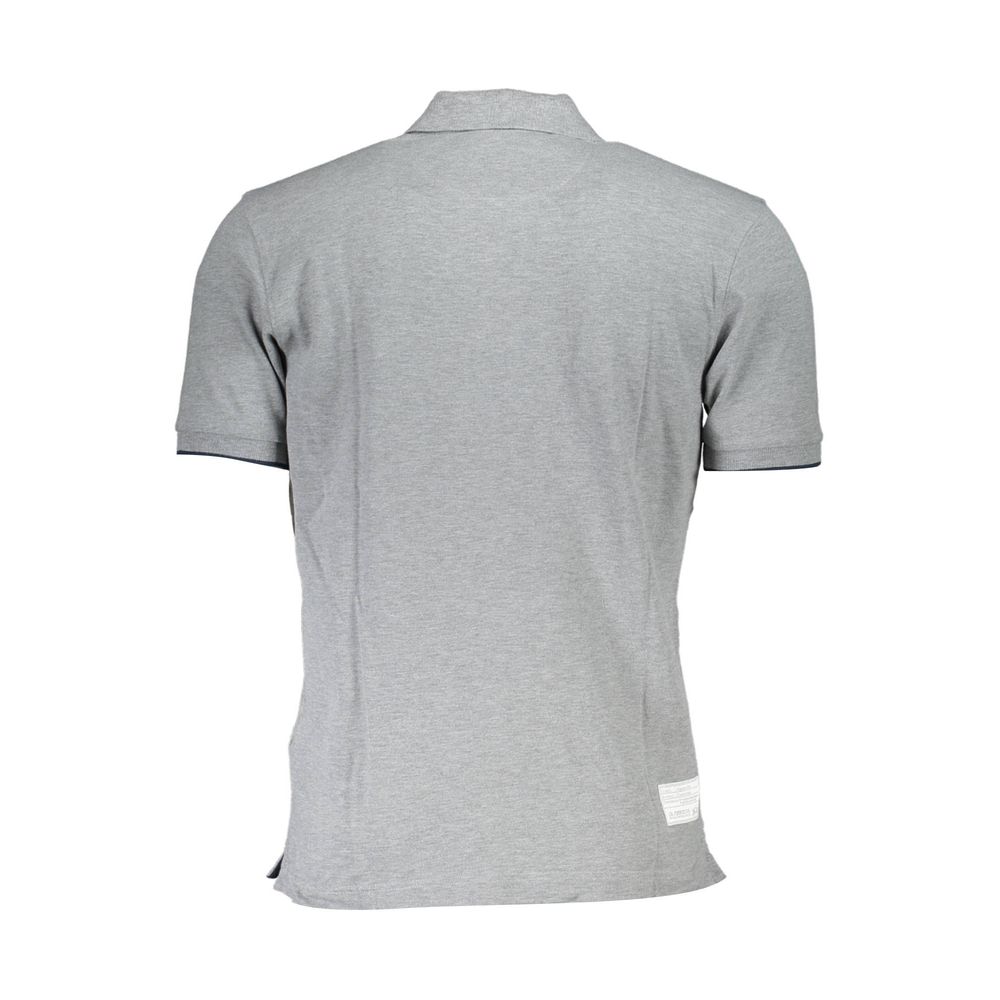 Back view of La Martina Brown Cotton Men Polo Shirt with elegant design and logo detailing.