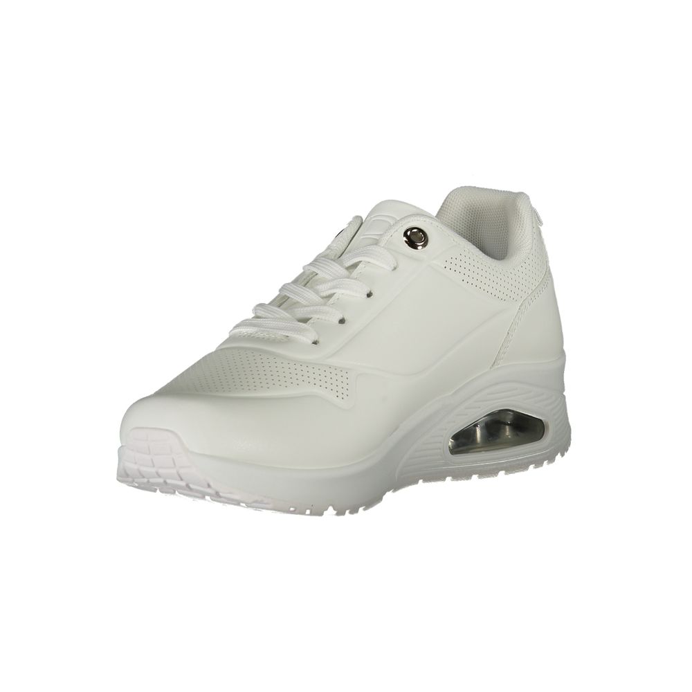 Laura Biagiotti White Polyester Women Sneaker with stylish design and comfortable footbed.