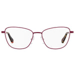 Love Moschino Red Metal Frames cherry color women's glasses MOL552-8CQ with 52/16/140mm dimensions