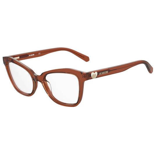 Love Moschino Yellow Acetate Glasses (Frames) MOL604FMPF218 in ocher color, acetate material.