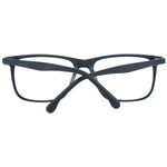 Lozza Black Men Glasses Frame in full-rim, rectangle style with 140mm temples and a 54-17-140 size. Includes branded case, no spring hinge.