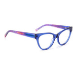 M Missoni Blue Acetate Frames, women's glasses MMI0097S6FF31 with blue acetate build, dimensions 53/17/140 mm, stylish eyewear